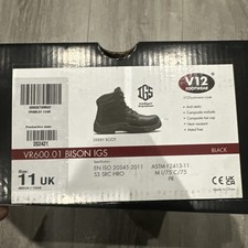 V12 Bison IGS VR600.01 Safety Derby Boots Size 11 UK