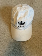 Adidas Originals Trefoil Dad Hat White Adjustable Strapback Cap