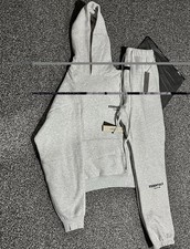 Essentials Men's Fear of God SS22 Light Oatmeal Grey Tracksuit Size Small