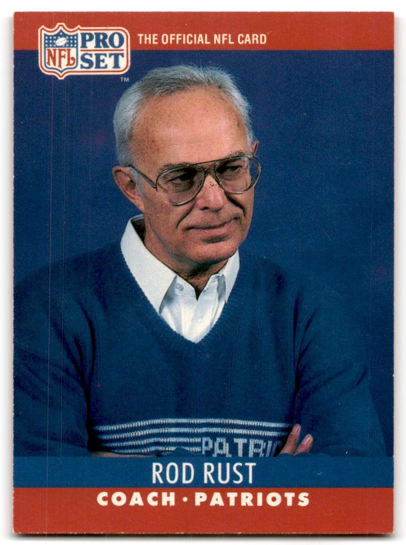 1990 Pro Set FACT Cincinnati Rod Rust New England Patriots #209