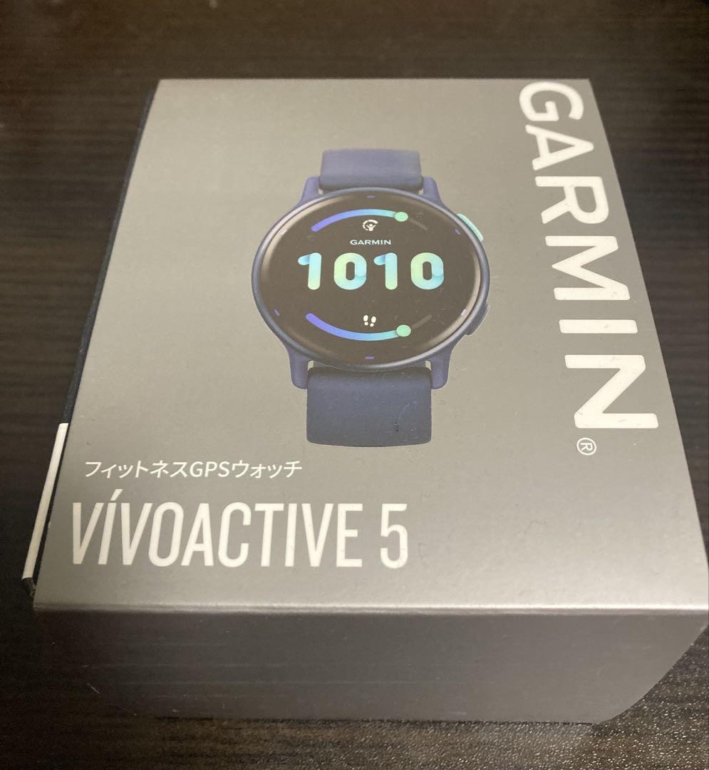 Garmin V Voactive 5 GPS Watch Navy Used with Accessories and Warranty