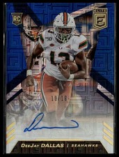 2020 Donruss Elite #RA-DD DeeJay Dallas Elite Rookie Autographs Blue #/10