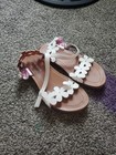 Steve Madden Girls Sz12 Shoes Girls Krissy Sandal, White Flowers — photo 3