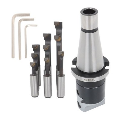 2'' Boring Head Set with NMTB 40 Shank and 9pc 1/2'' C6 Boring Bar Kit