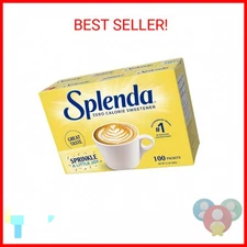 SPLENDA Zero Calorie Sweetener, 100 Count Packets