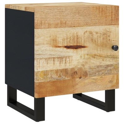 Industrial Style Nightstand in Solid Mango and Reclaimed Wood vidaXL