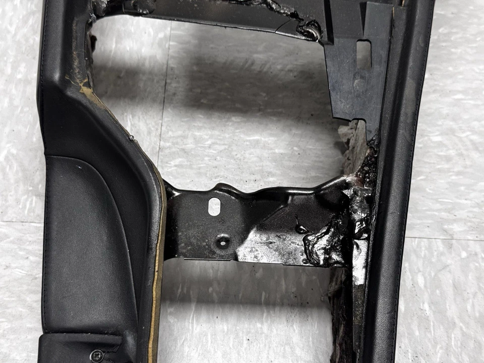 BMW E39 M5 2000-2003 consola central de fábrica cuero Napa negro OEM Foto 3 de 4