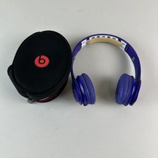 Beats By Dr. Dre Solo HD Purple Noise Cancellation Wired Headphones Case READ