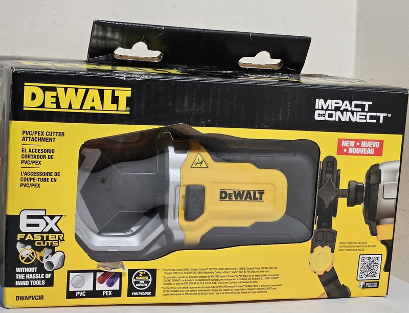 DeWALT DWAPVCIR PCV/PEX Cutter Attachment Impact Connect