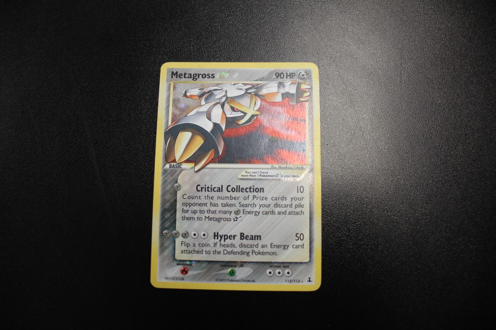 Metagross Star 113/113 Delta Species Holo Gold Star Secret Rare MP