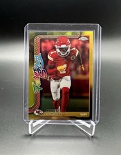 2025 Topps Chrome Football Xavier Worthy Future Stars Yellow Refractor /275
