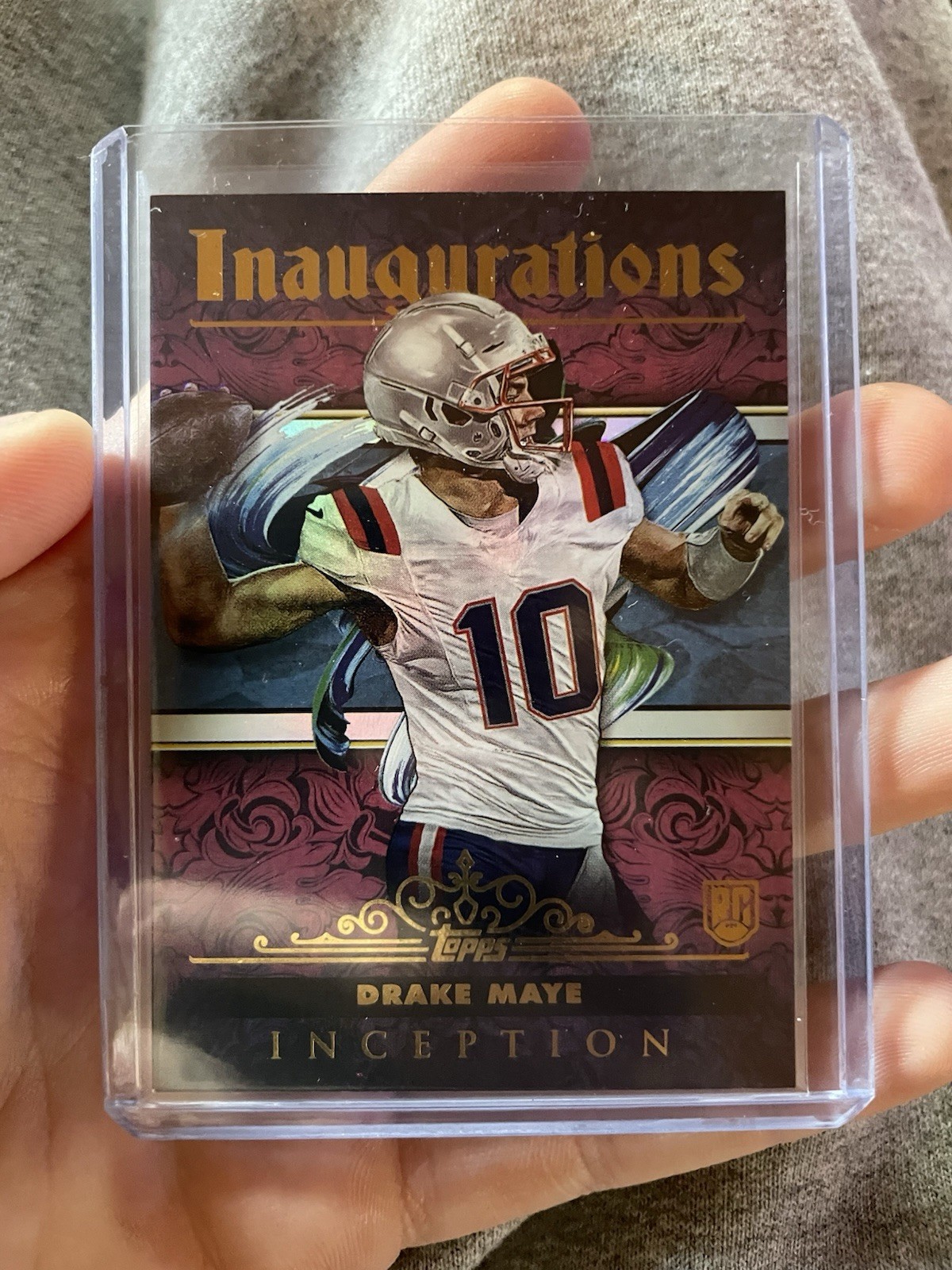 2024 Topps Inception Drake Maye ROOKIE CASE HIT! Inaugurations #I-2 - Patriots