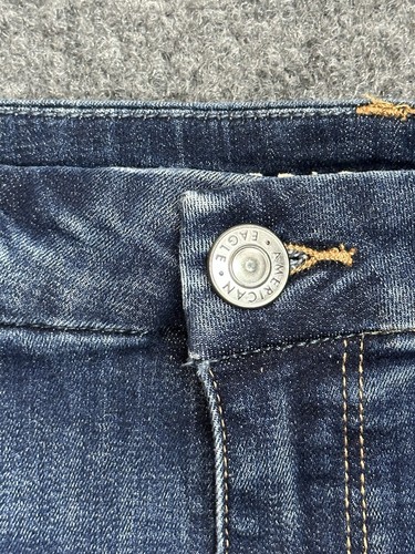 NWT~ American Eagle Women’s 10 Next Level Curvy High-Waist Denim Short Dark Wash - Picture 5 of 10