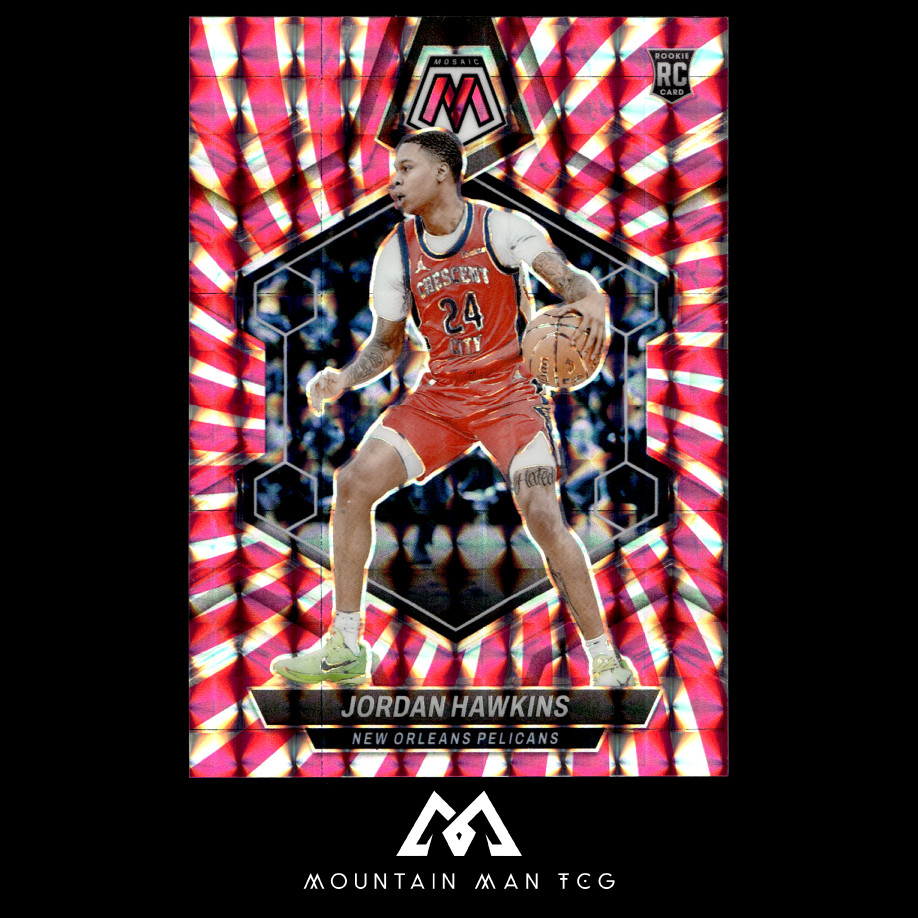 2023-24 Panini Mosaic #243 Jordan Hawkins Pink Swirl FOTL #/18