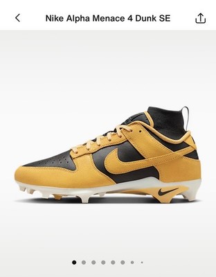 NEW NIKE ALPHA MENACE DUNK SE sz 7 FOOTBALL CLEATS VAPOR EDGE 360