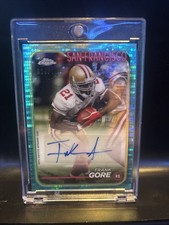 2024 Topps Chrome - Autographs Frank Gore #BA-FGO Aqua Sonar Refractor /199 (AU)