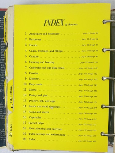 Vintage 1968 First Edition Better Homes and Gardens 5 Ring Binder New Cook Book - Picture 21 of 24