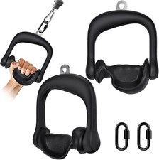 2Pcs Ergonomic Grips D Handle Cable Attachment for Home Gym - Fits Your Hand ...