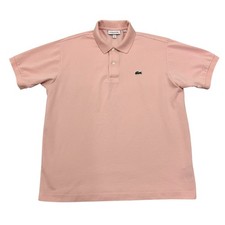 Polo Lacoste rosa uomo taglia 5 grande vestibilità classica cotone manica corta