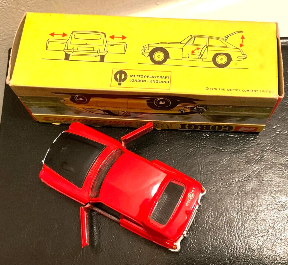 1970 CORGI Mettoy Great Britain WHIZZ WHEELS #378 MGC GT Competition Model BOXED - Image 3 of 4