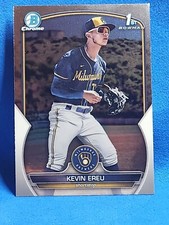 2023 KEVIN EREU BOWMAN CHROME PROSPECTS 1ST BOWMAN BCP-229 🔥 BREWERS 