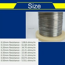 10 Metre Resistance Wire Nichrome Nickel Chrome Heating Element Hot Foam Cut SPW