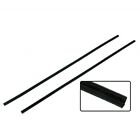 <!--F#f_0-->FELT CHANNELS WINDOW TO VENT FRAME POST PAIR VW T1 BUG BEETLE 65-77 T2 BUS 67-79<!--F/-->