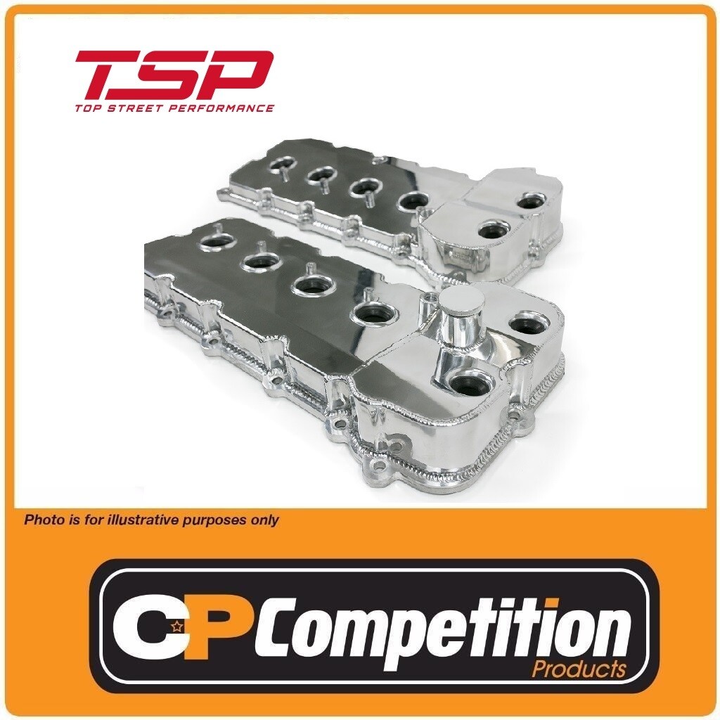 COYOTE GEN1 5.0LTR FABRICATED VALVE ROCKER COVER PAIR POLISHED INC