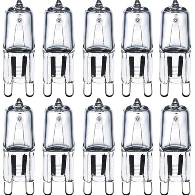 G9 Halogenlampen 230V 28W Dimmbar Pack 10 warmweiß für Lampen Leuchten