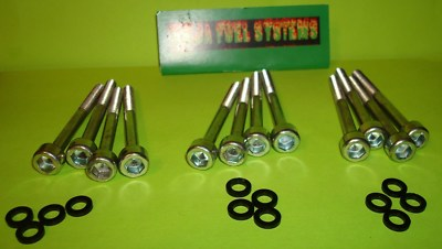 #ad DEMON BARRY GRANT SIX SHOOTER CARBURETOR BOWL SCREW 12 PK W NYLON WASHERS $24.95