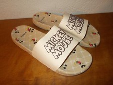 Disney Mickey Mouse Tan Beige Men's Sandals Slides Size 8
