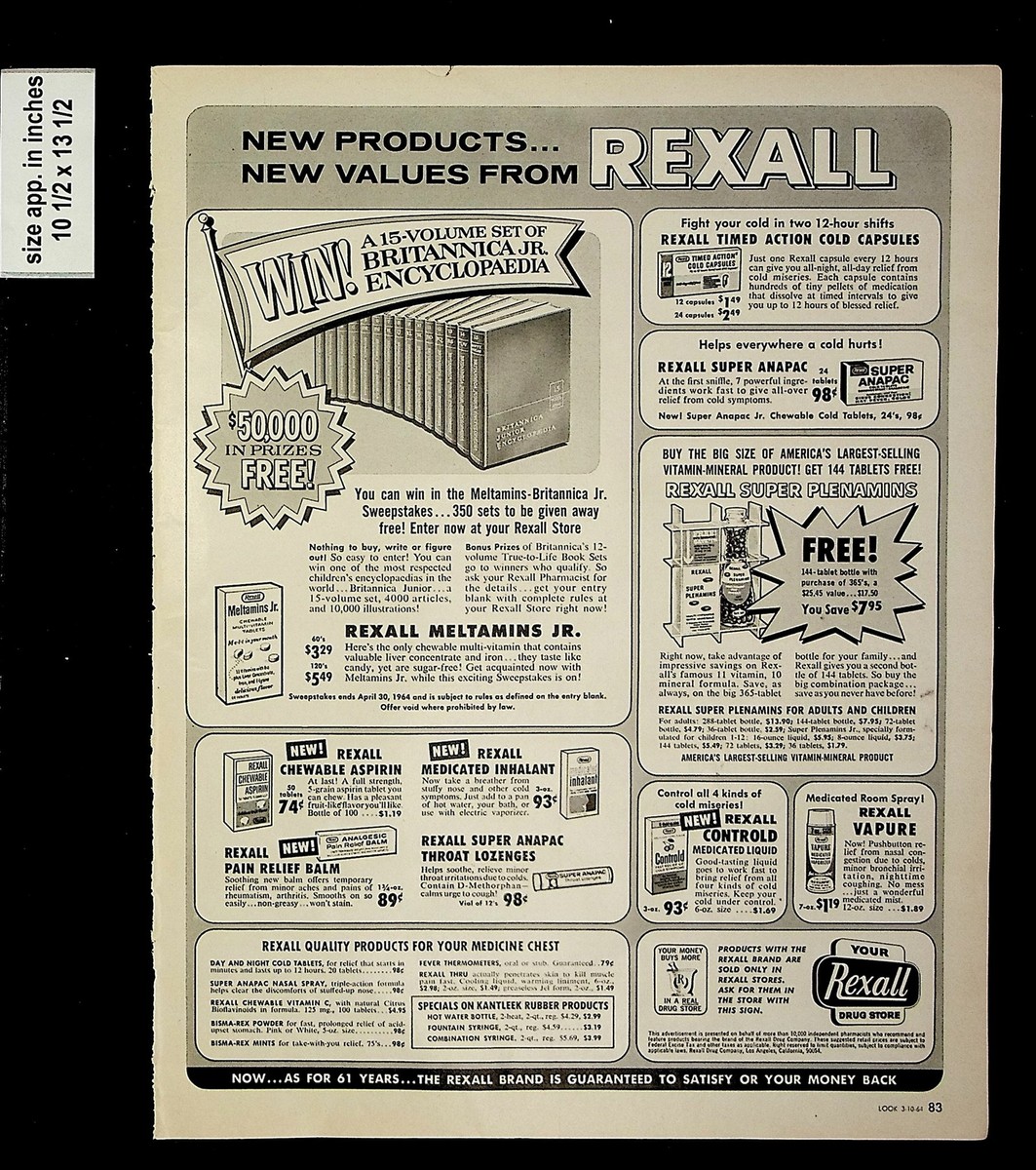 1964 Rexall Drug Store Deals Vintage Print Ad 016168 | eBay