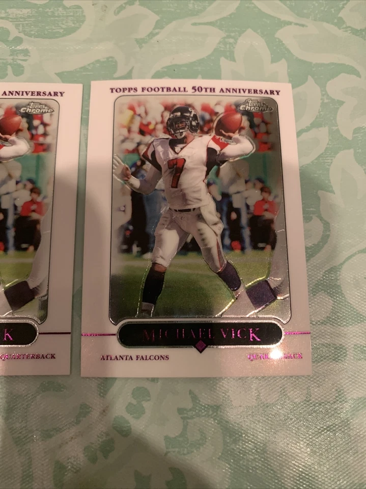 2005 Topps Chrome Michael Vick Lot Of 2 - Image 3 of 4