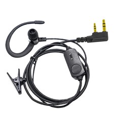 Retevis RT22 Walkie Talkie Earpiece with Mic G Shape 2 Way Radio Earpiece 2 Pin