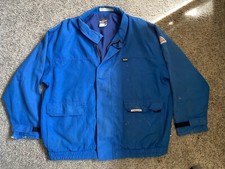 Bulwark Jacket Mens XL Blue FR Flame Resistant Workwear BROKEN ZIPPER Nomex III