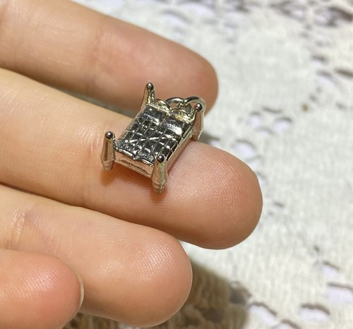 Siler Tone Bed Charm For A Bracelet