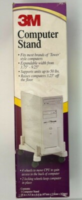 3M Computer Stand Adjustable Monitor Black (CS100MB) 
