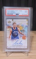 2018-19 panini court kings luka doncic Heir Apparent Autograph/199 PSA 9