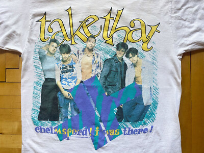 90s Vintage Y2K 2000 Take That 1993 Chelmsford T Shirt Tee