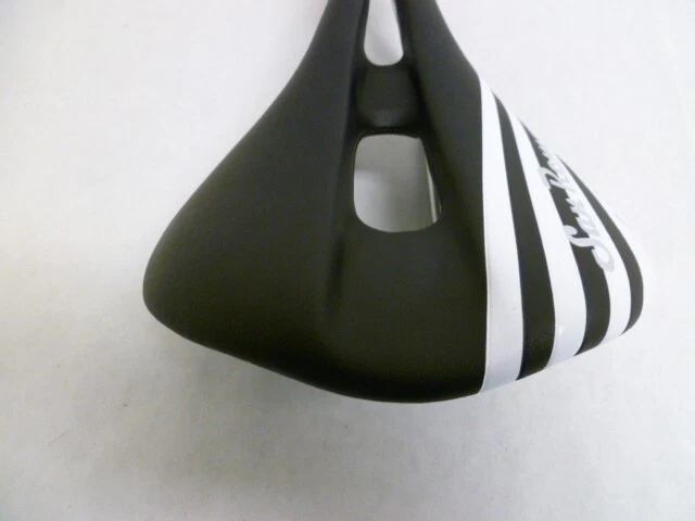 Sillín de bicicleta COBB SAN REMO hueco Chro-Moly riel de asiento blanco y negro - NUEVO Foto 3 de 4