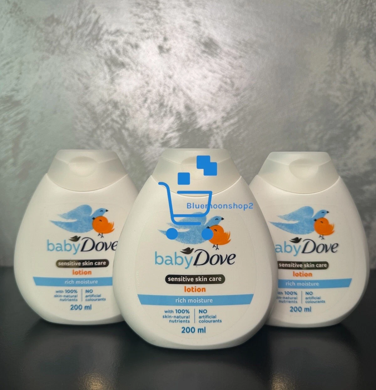 3 x 200 ml Dove Baby Lotion Rich Moisture For Sensitive Skin
Opens in a new window or tab