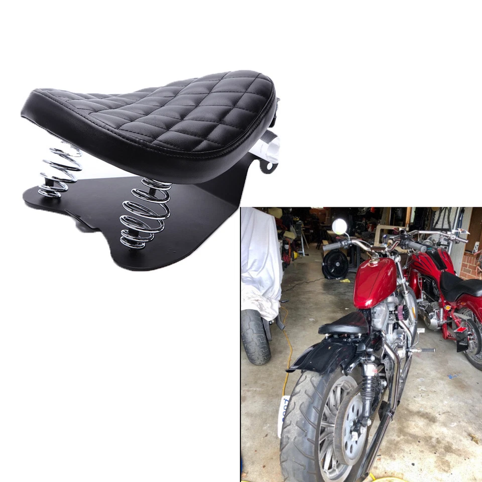 Asiento individual con resorte para Honda Shadow Spirit ACE Aero VT 750 1100 con kits de base sillín Foto 4 de 4