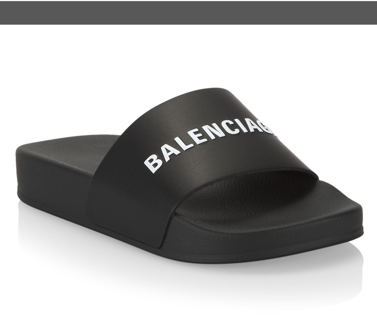 Balenciaga Kids Boy Girl Logo Pool Slides Sandals Black Italy 29