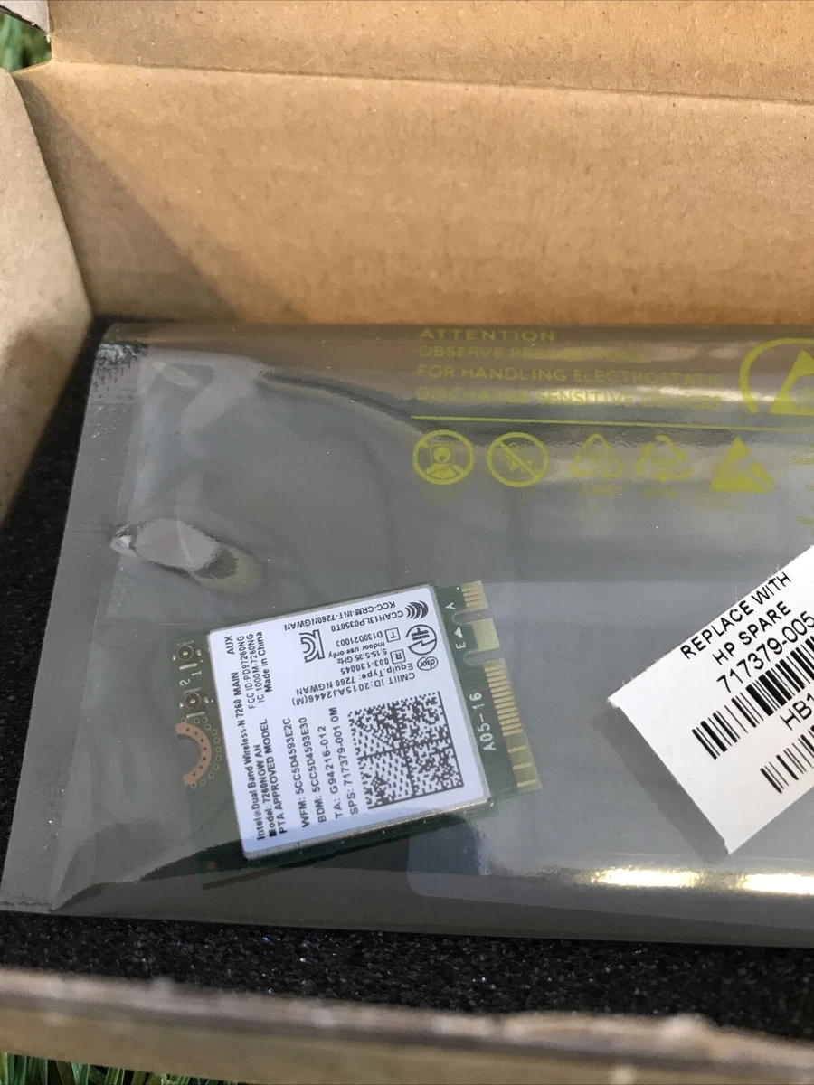 New Genuine HP 717379-005 Intel dual-band wireless-N 7260AN 2x2  