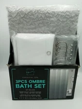 Essential Spa 3pc Ombre Bath Set Gray