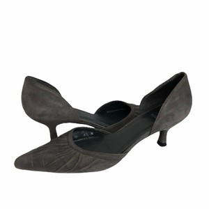 gray kitten heel shoes
