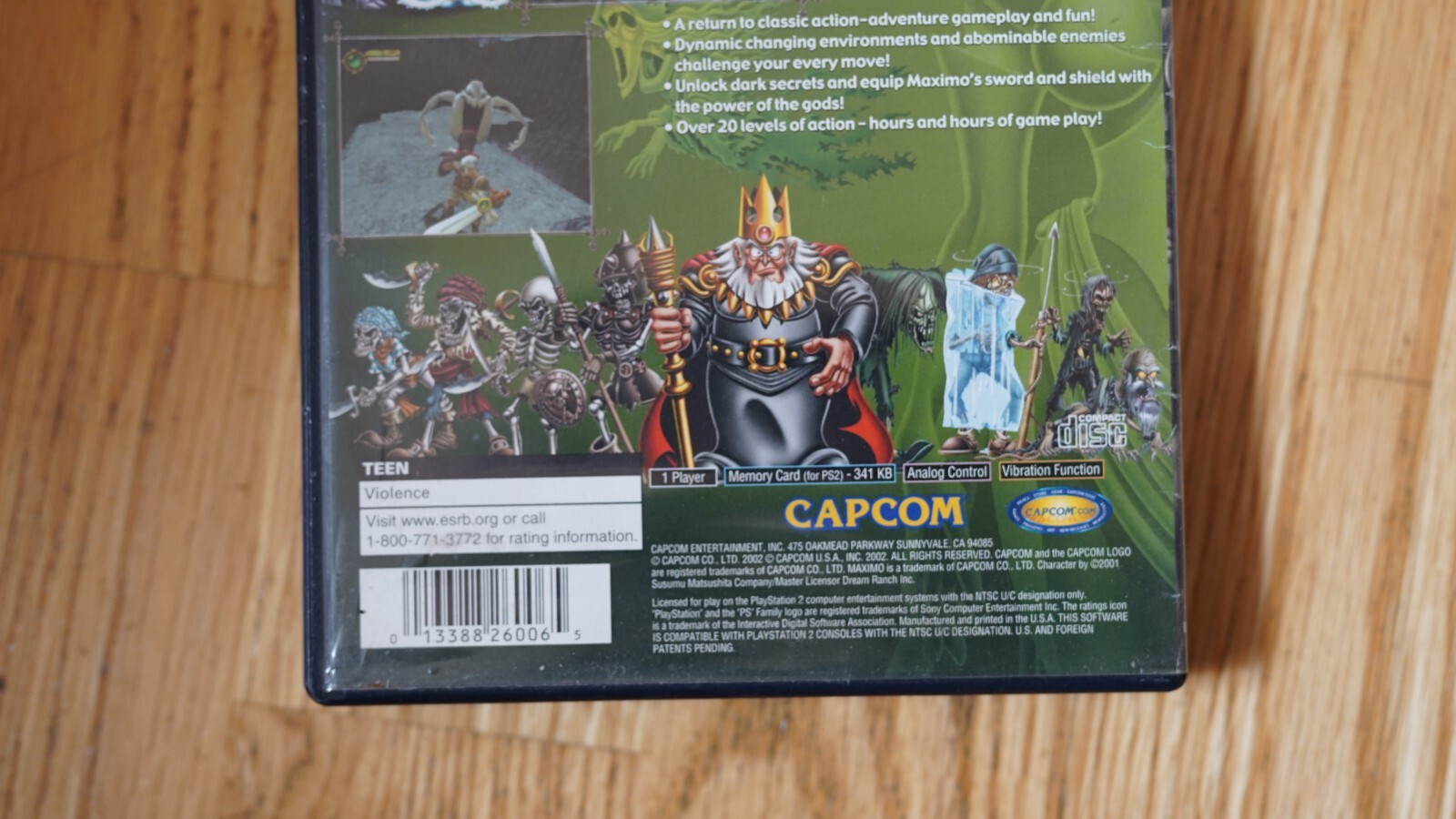 Maximo: Ghosts to Glory (Sony PlayStation 2, 2002) USED/CRACK IN DISC/PLAYS