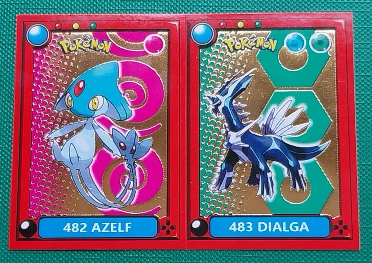 POKEMON POKEDEX Sticker EF #488-489 CRESSELIA / PHIONE Edition PERU 2022