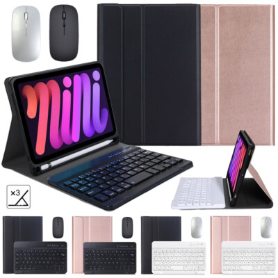 Keyboard Case For Apple iPad Mini 1 2 3 4 5 6 Cover Wireless Bluetooth Keyboard