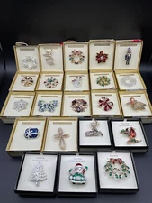 NIB Dana Buchman Christmas Holiday Pins Brooches - Your Choice Buy More & Save